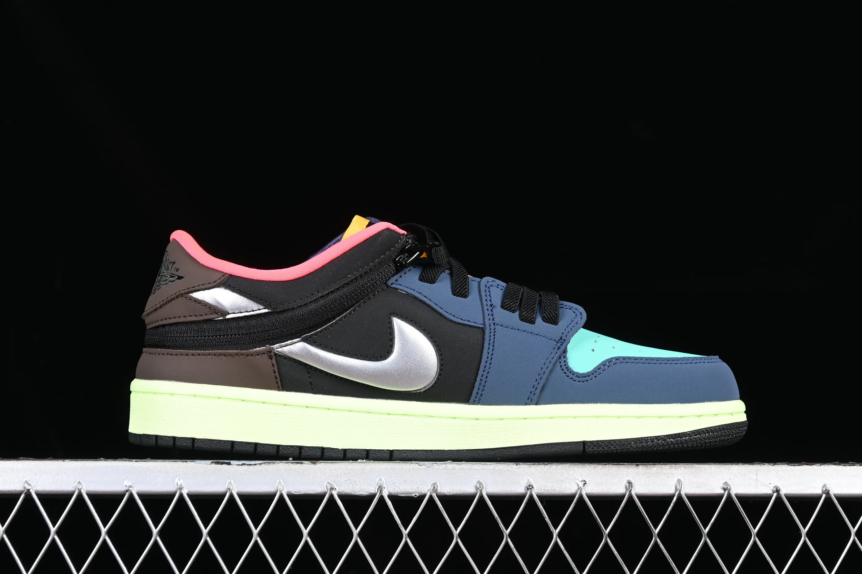 All categories Air Jordan Jordan series basketball shoes Air Jordan 1 Low Air Jordan 1 Low FlyEase "Bio Hack" AJ1 Joe 1 color stitching new low-top basketball shoes DM1206-201